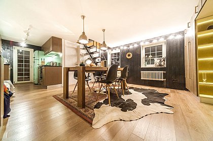 СВЕТОДИОДНОЕ ОСВЕЩЕНИЕ КУХНИ-ГОСТИНОЙ В ЗАГОРОДНОМ ДОМЕ