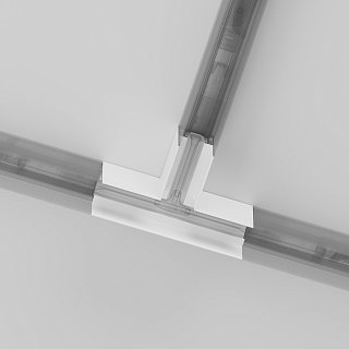 Коннектор Т-образный Gravity накладной белый