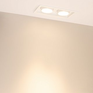 Светильник MS-VORTEX-BUILT-S250x140-2x30W Warm3000 (WH-WH, 30 deg, 230V) (Arlight, IP20 Металл, 5 лет)