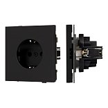 Механизм электрической розетки SCT-TENDO-MEU1-SFPL-BK (230V, 16A) (Arlight, -)