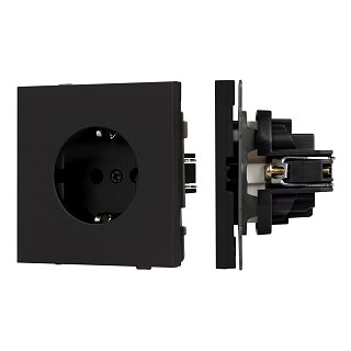 Механизм электрической розетки SCT-TENDO-MEU1-SFPL-BK (230V, 16A) (Arlight, -)