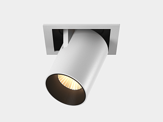 Светильник светодиодный потолочный встраиваемый поворотно-выдвижной, серия SPL, Ч/Б, 12Вт, IP20, Нейтральный белый (4000К), SPL-SQ1-12-NW