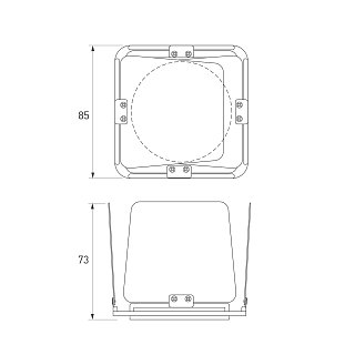 Шторки кашетирующие LGD-ARTIFACT-BARNDOOR-R65 (WH) (Arlight, Металл)