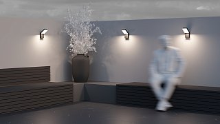 Настенный светильник (бра) Paso 3000К 12Вт IP 54