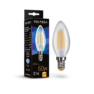 Светодиодная лампа Crystal Candle matt 6W 3000K E14 340°