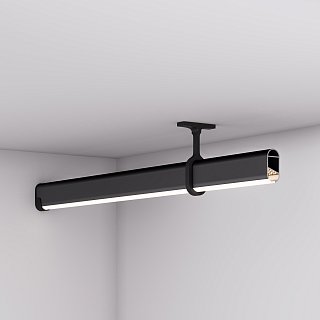 Профиль WARDROBE-1530-2000 ANOD BLACK (Arlight, Алюминий)