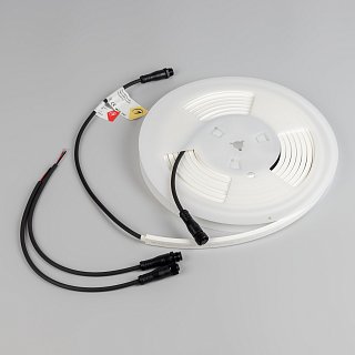 Лента герметичная WAVE-SIDE-PU-A120-06x12mm 24V Warm2700 (8 W/m, IP68, 5m, wire x2) (Arlight, Вывод прямой, 3 года)