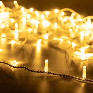 Светодиодная гирлянда ARD-STRING-PRO-10000-WHITE-100LED-FLASH WARM (230V, 7W) (Ardecoled, IP65)