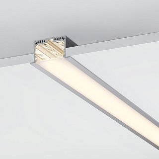 Профиль с экраном SL-LINIA62-F-2500 ANOD+OPAL (Arlight, Алюминий)