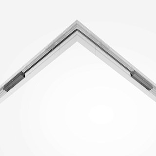 Коннектор питания угловой гибкий 50см Exility черный