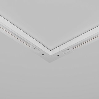 Угловой коннектор питания с вводом питания Unity белый