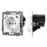 Механизм розетки с быстрой USB зарядкой SCT-MUAC-PL-WH-V (250V, 16A) (Arlight, -)