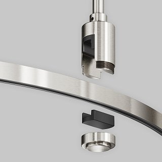 Шинопровод полукруг 800 мм Flarity платина