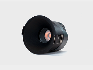 Светильник встраиваемый 12Вт 55° IP65 черный 3000К поворотный RC-D84-12-BL-WW65