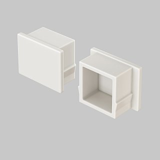 Комплект заглушек (для профиля 12×06) 10 шт., ALM005EC