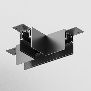 Коннектор Т-образный Gravity накладной черный