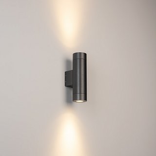 Светильник LGD-RAY-WALL-TWIN-R65-2x12W Warm3000 (GR, 6 deg, 230V) (Arlight, IP65 Металл, 3 года)