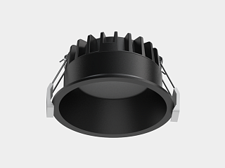 Светильник светодиодный диммируемый потолочный встраиваемый , серия WL-BQ, Черный, 9Вт, IP44, Теплый белый (3000К), BQ009109-BL-WW