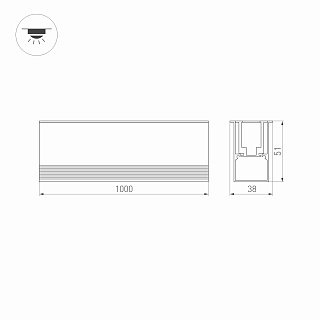 Светильник ART-LUMILINE-3351-1000-24W Warm3000 (SL, 120 deg, 24V) (Arlight, IP67 Металл, 3 года)