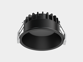 Светильник светодиодный диммируемый потолочный встраиваемый , серия WL-BQ, Черный, 9Вт, IP44, Теплый белый (3000К), BQ009109-BL-WW