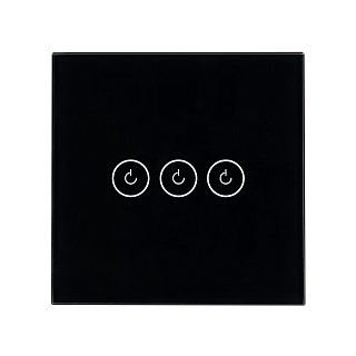 Выключатель сенсорный SWT-OMALI-S03-ZB-BK (250V, 10A, Zigbee) (Arlight, Стекло)