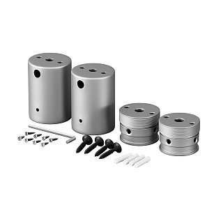 Набор для двухстороннего накладного монтажа Nemo D18 серебро