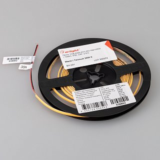 Светодиодная лента COB-X420-4mm 24V Warm3000 (10 W/m, IP20, CSP, 5m) (Arlight, узкая)