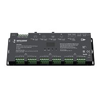 INTELLIGENT ARLIGHT Декодер SMART-PWM-124-83-SH-RDM-SUF Black (12-24V, 24x4A, XLR3, DMX512) (Arlight, IP20 Металл, 5 лет)