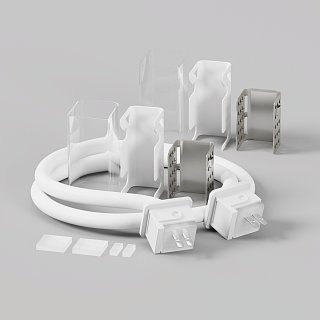 Двусторонний коннектор питания с проводом (30 см) для гибкого неона 17x12 мм