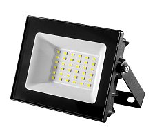 Прожектор светодиодный ELFLED, SMD, 50Вт, черный корпус, IP65, белый