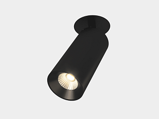 Крепление сменное М1 для светильников VILLY, поворотное встраиваемое в гипсокартон, цвет Черный, VL-M1-BL