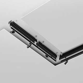 Алюминиевый профиль ниши скрытого монтажа для ГКЛ потолка