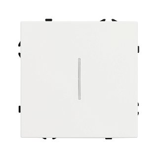 Механизм выключателя одноклавишный проходной LED SWT-NOBE-MKP1-SFPL-L-WH (230V, 10A) (Arlight, -)