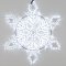 Фигура ARD-SNOWFLAKE-M9-900x900-360LED White (230V, 22W) (Ardecoled, IP65)