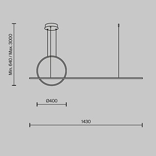 Подвесной светильник Halo 3000-4000К 40Вт