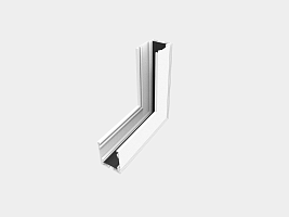 Угловой коннектор для накладного трека настенно-потолочный для серии SY ,Белый , SY-601902-CN-WH