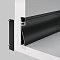 Алюминиевый профиль плинтус 80×18 (Черный, 2 м), ALM-8018-B-2M