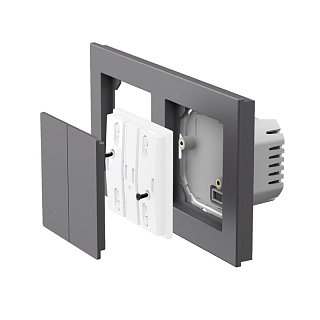Умный настенный выключатель H2 (2 кнопки, 1 канал) | Aqara Light Switch H2 EU