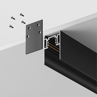 Шинопровод 1м Gravity накладной/подвесной черный