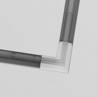 Коннектор угловой Gravity встраиваемый белый