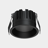 Светильник светодиодный Встраиваемый , серия DL-RE, Черный, 8Вт, IP44, Теплый белый (3000К) , DL-RE1202-BL-WW