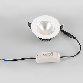 Светодиодный светильник LTD-105WH-FROST-9W Warm White 110deg (Arlight, IP44 Металл, 3 года)