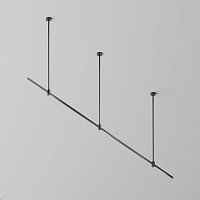 Готовая конструкция прямая на жестких подвесах Long H745мм без светильников и без блока питания, латунь