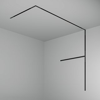 Шинопровод 3м встраиваемый под ГКЛ 12,5мм Basity, черный