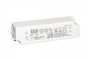 Блок питания Mean Well, герметичный, LPV-20-12, в пластиковом корпусе