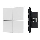 INTELLIGENT ARLIGHT Кнопочная панель KNX-304-23-IN White (BUS, Frameless) (IARL, IP20 Металл, 2 года)