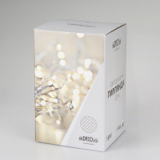 Светодиодная гирлянда ARD-NETLIGHT-CLASSIC-2000x1500-CLEAR-288LED Pink (230V, 18W) (Ardecoled, IP65)