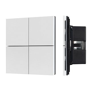 INTELLIGENT ARLIGHT Кнопочная панель KNX-304-23-IN White (BUS, Frameless) (IARL, IP20 Металл, 2 года)