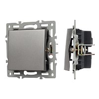 Механизм выключателя одноклавишный проходной SWT-MKP1-PL-GR (250V, 16A) (Arlight, -)