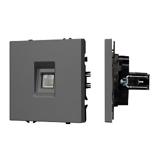 Механизм компьютерной розетки SCT-NOBE-MPC1-SFPL-GR (RJ-45, CAT6) (Arlight, -)
